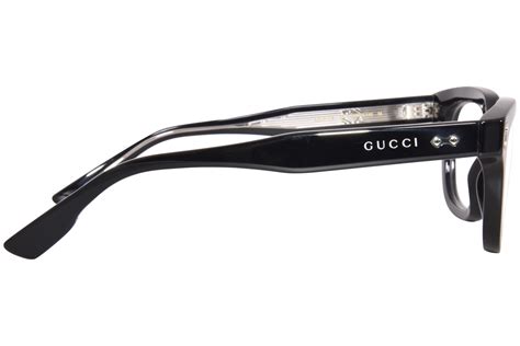 gucci gg1219o|Gucci GG1219O 001 Eyeglasses Men's Black Full Rim Square .